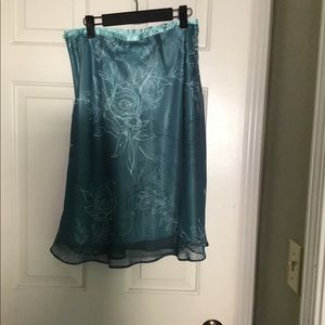 Beautiful flowered skirt.